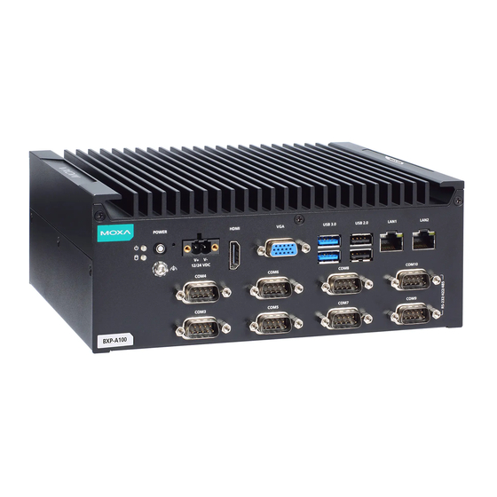 Moxa Technologies BXP-A100 Series Hardware User Manual