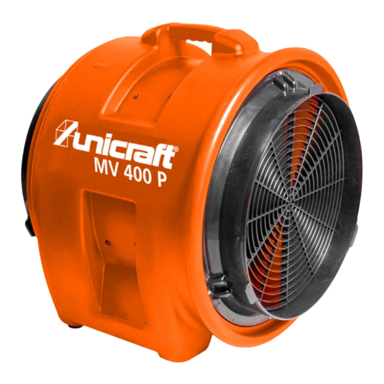 unicraft MV 400 P Operating Instructions Manual