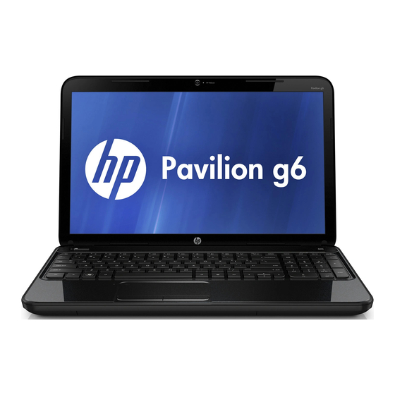 HP Pavilion g6-2200 Manuals