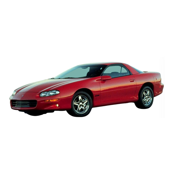 Chevrolet camaro 1998 Owner's Manual