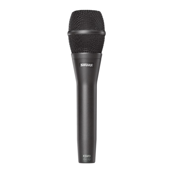 Shure KSM9 User Manual