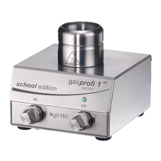 WLD-TEC Gasprofi 1 micro school edition Instruction Manual