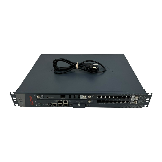 Avaya Aura Communication Manager Branch i120 Installation, Quick Start
