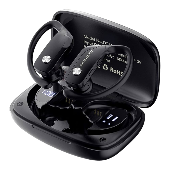 User Manuals: DIGITNOW! DT18 Wireless Earbuds