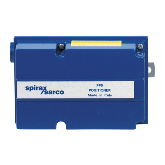 Spirax Sarco PP5 Series Installation And Maintenance Instructions Manual
