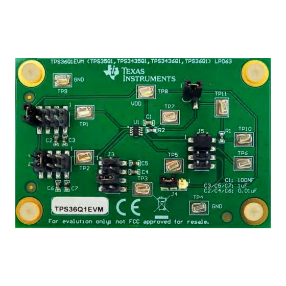 Texas Instruments TPS36Q1EVM User Manual