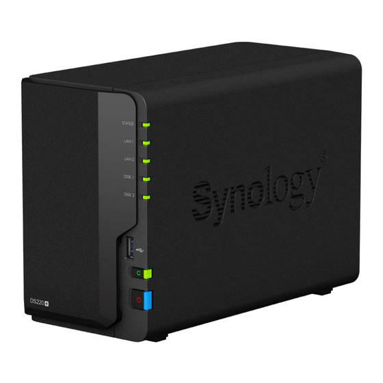 Synology NAS DS220+ Hardware Installation Manual
