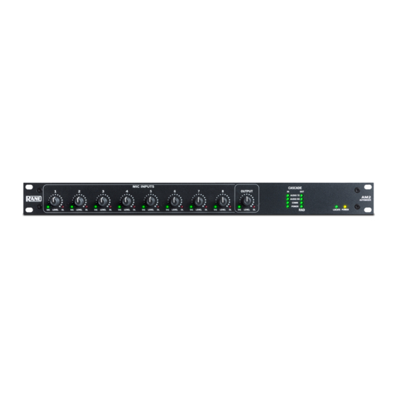 Rane AM 2 Operator's Manual