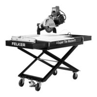 Felker Super Tile Master STM-2000 Operating Instructions And Parts List Manual
