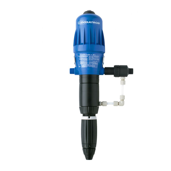 dosatron D14MZ520 Quick Start-Up