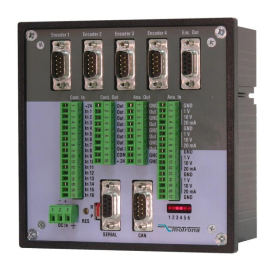 Motrona MC700 Manual