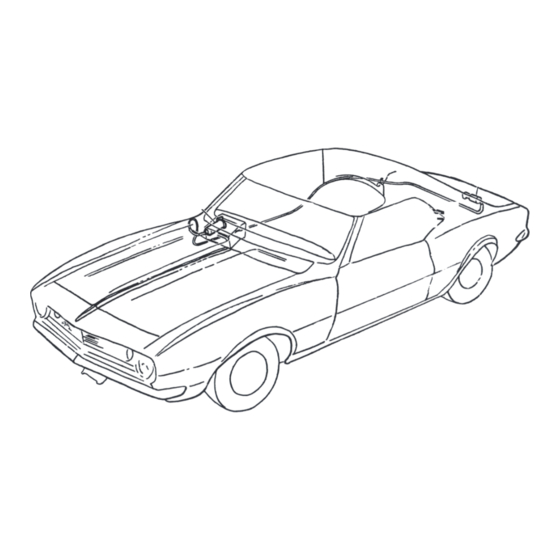 Chevrolet Camaro 12000 1968 Series Factory Assembly Instruction Manual