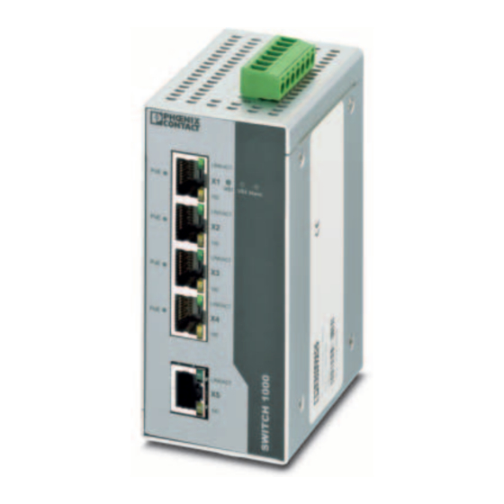 Phoenix Contact 1001T-4POE Installation Notes For Electricians