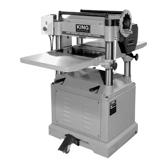 User Manuals: King Industrial KC-390FX-CE Planer