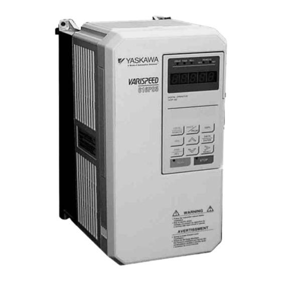 YASKAWA VS-616PS5 Series Quick Start Manual