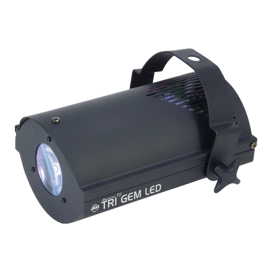 American DJ TRI GEM LED User Instructions