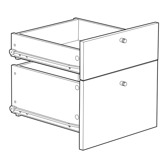 IKEA BONDE DRAWER 13 3/4" 2PK Instructions Manual
