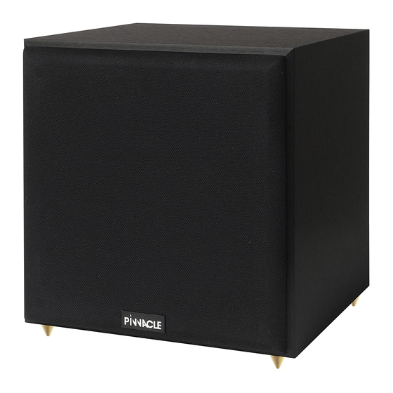 Pinnacle Speakers SubCompact 6 Owner's Manual