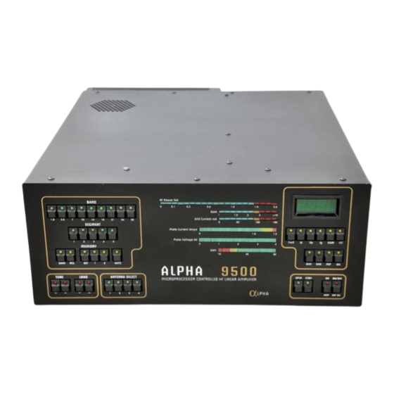 Alpha 9500 HF Operating Manual
