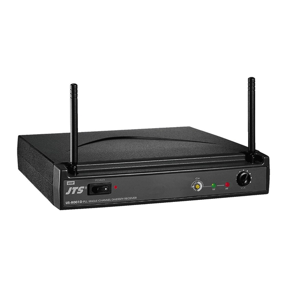 JTS US-8001D/1 Instruction Manual