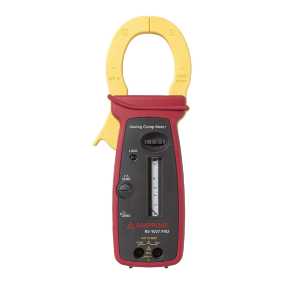 Amprobe RS-3 PRO CAT IV Analog User Manual