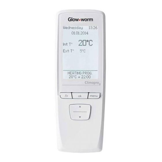 Glow-worm Climapro2 RF Instructions For Use Manual