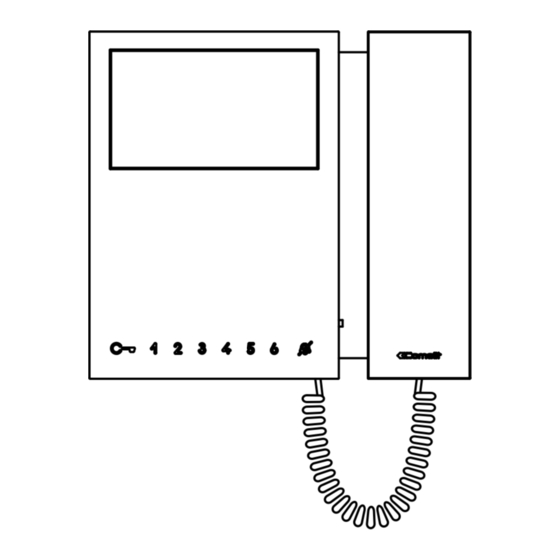 Comelit Mini 6701W Technical Manual