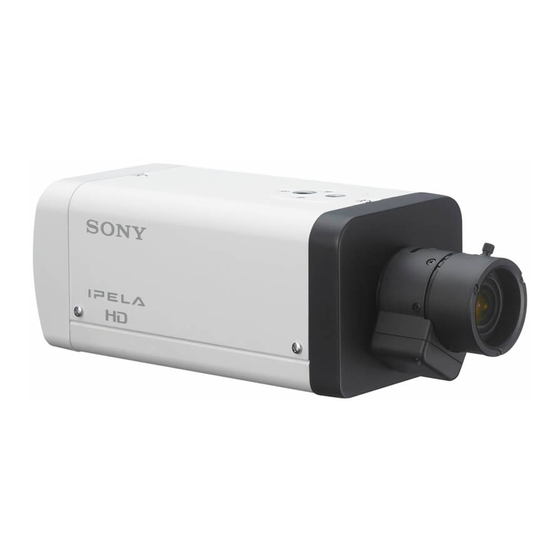 Sony IPELA SNC-VB600 Manual
