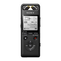 Sony PCM-A10 User Manual