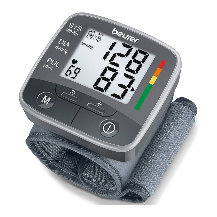 Beurer BC 32 - Wrist blood pressure monitor Manual