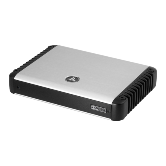 JL Audio HD750/1 Owner's Manual