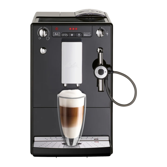 Melitta CAFFEO SOLO & Perfect Milk Operating Instructions Manual