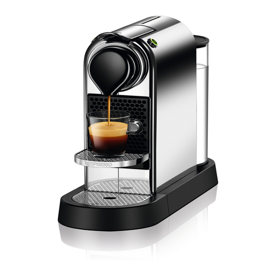 Nespresso CitiZ D112 Manual
