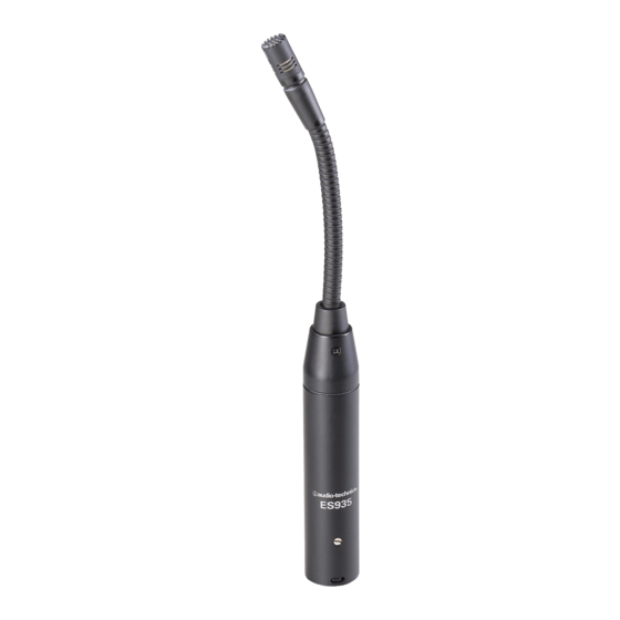 Audio Technica ES935 Installation And Operating