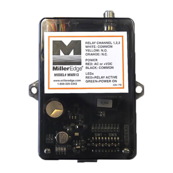 Miller Edge MWR13 Installation Instructions