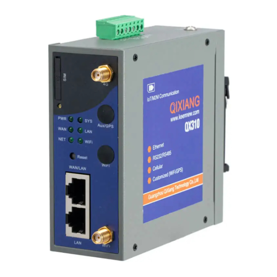 Qixiang Technology QX310 Installation And Configuration Quick Manual