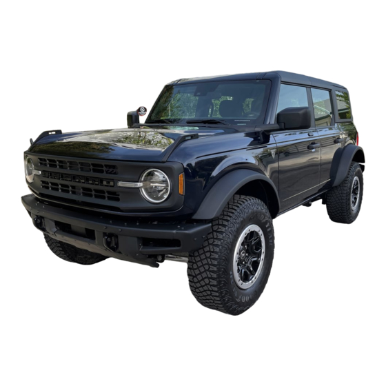 Ford BRONCO 2022 Owner's Manual