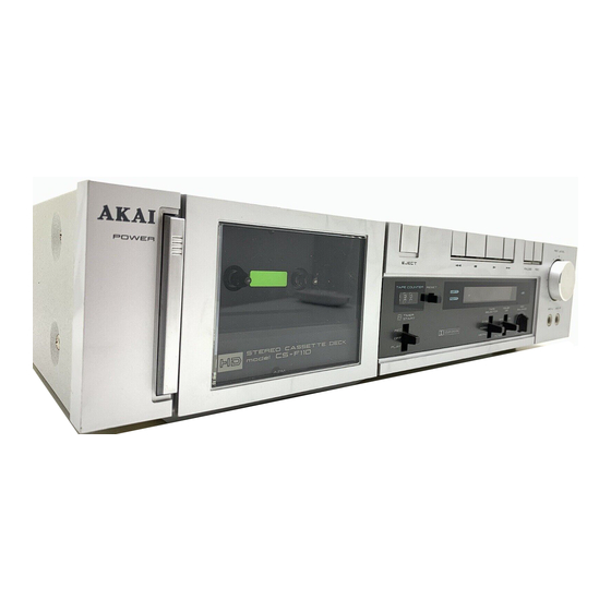 Akai CS-F12 Service Manual