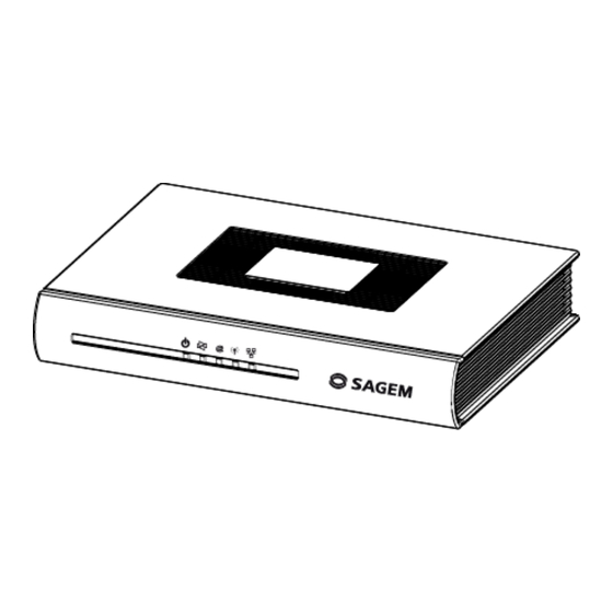 Sagem F@st 244x Reference Manual