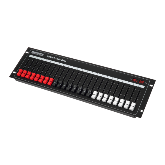 thomann Botex SDC-24 DMX Desk User Manual