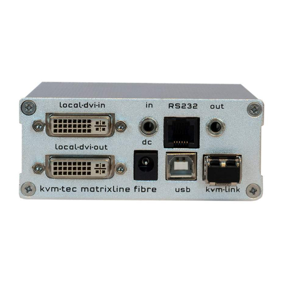 KVM-TEC Matrixline MX2000 User Manual