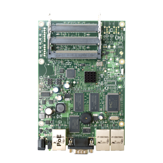 MikroTik RouterBOARD 433 Quick Setup Manual And Warranty Information