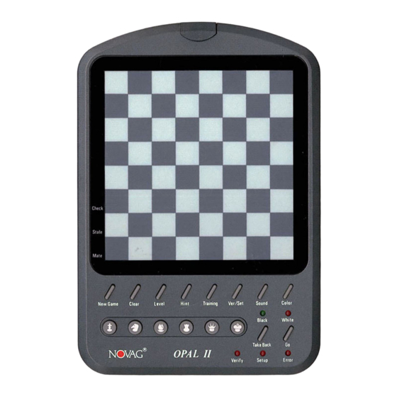 User Manuals: Novag OPAL II Electronic Chess Console