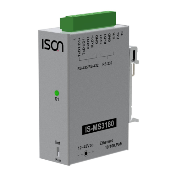 ISON IS-MS3180 Series Manuals