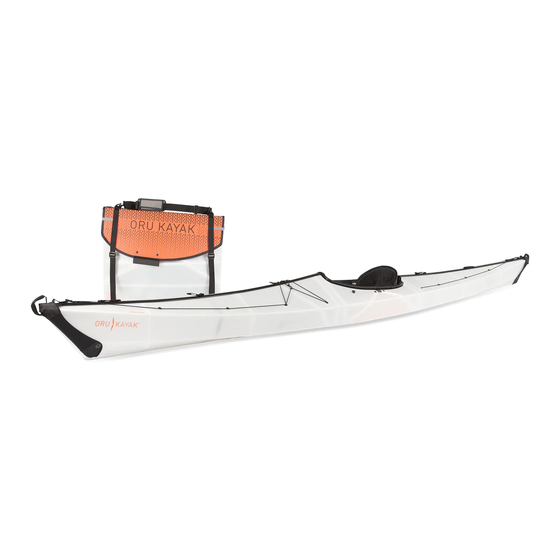 Oru Kayak COAST XT Assembly And Disassembly Manual