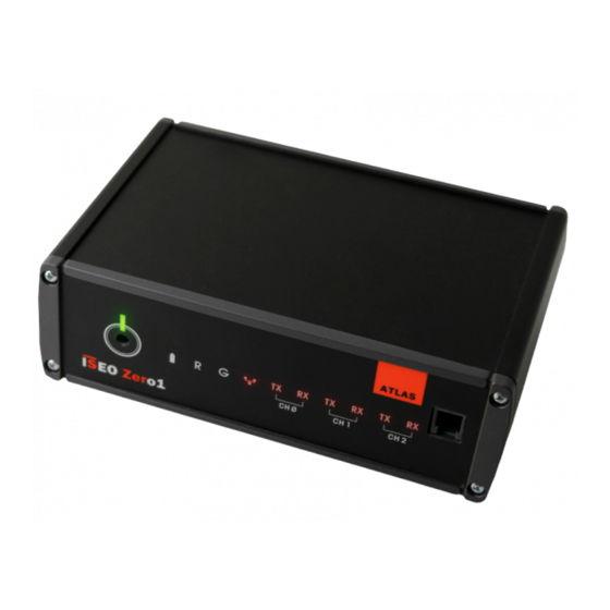Atlas ISEO ZERO1 Installation Manual