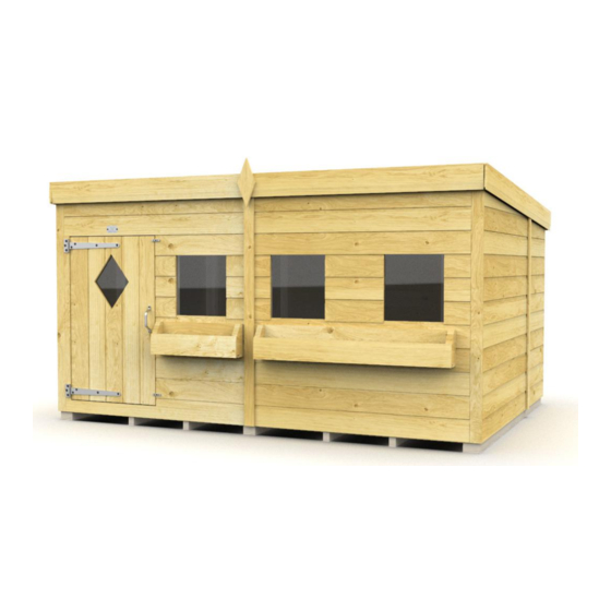total sheds Pent Play House 8x6ft Assembly Manual