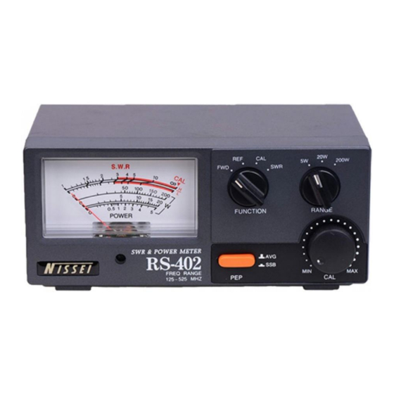 Nissei RS-40 SWR-POWER User Manual
