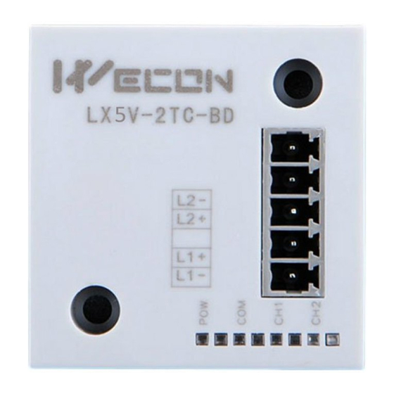 Wecon LX5V-2TC-BD Manual