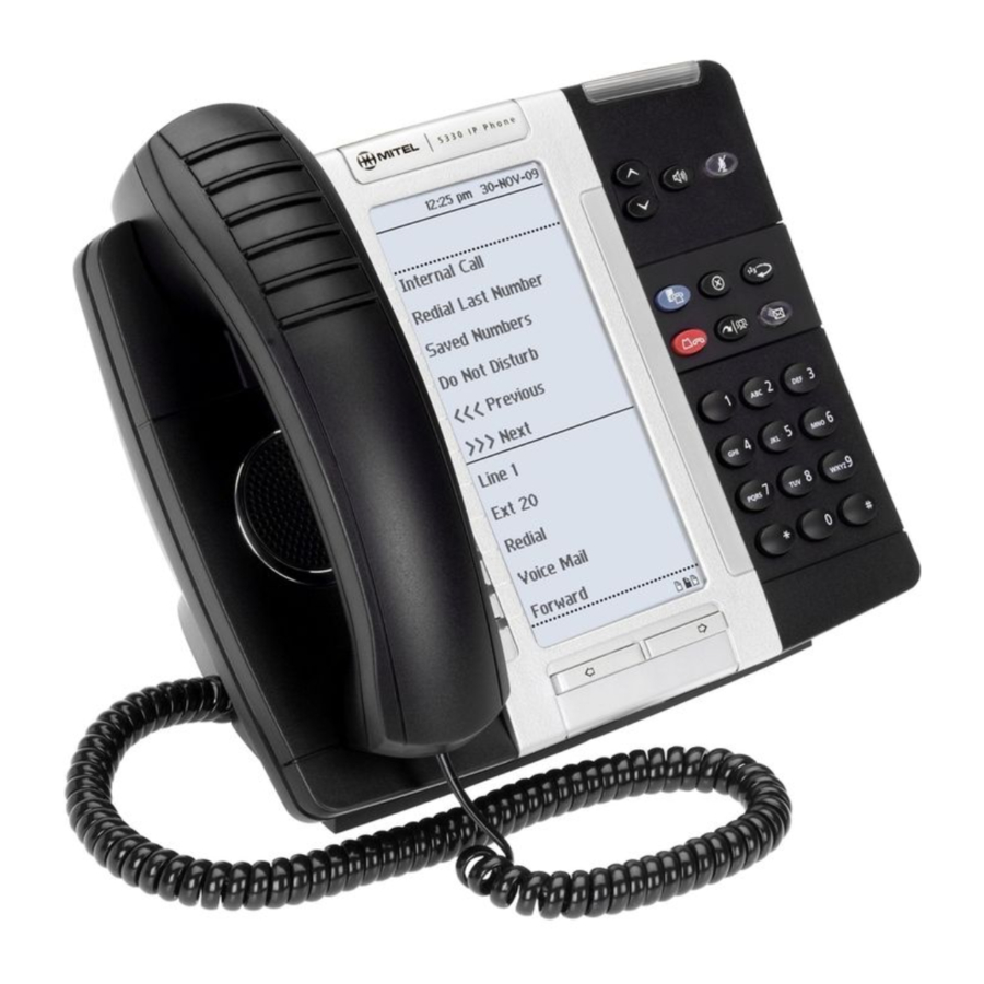 Mitel 5330 IP Manual